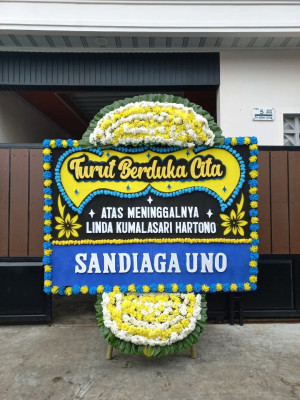 Papan Bunga Duka di Galang